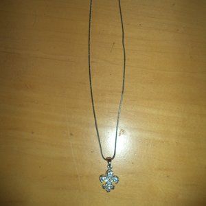 Fleur De Lis Silver Necklace